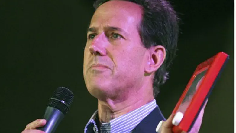 Santorum With Etch A Sketch