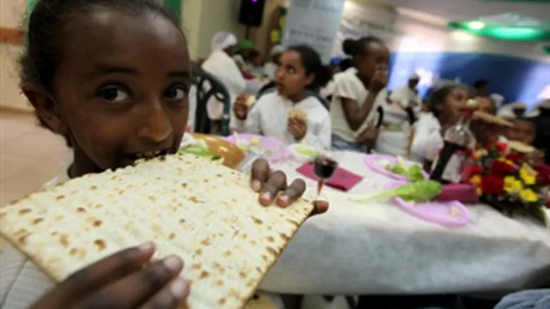 Seder rehearsal sponsored by JA, IFCJ