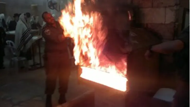 השריפה הבוקר