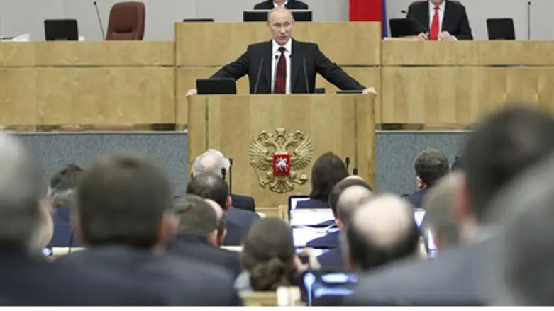 PM Putin in Duma