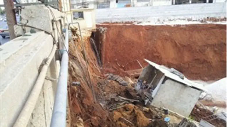 קריסת מבנה באתר בנייה