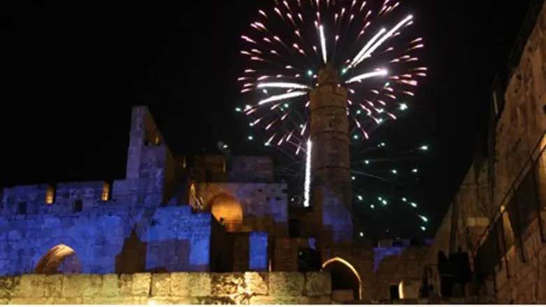 Fireworks in Jerusalem