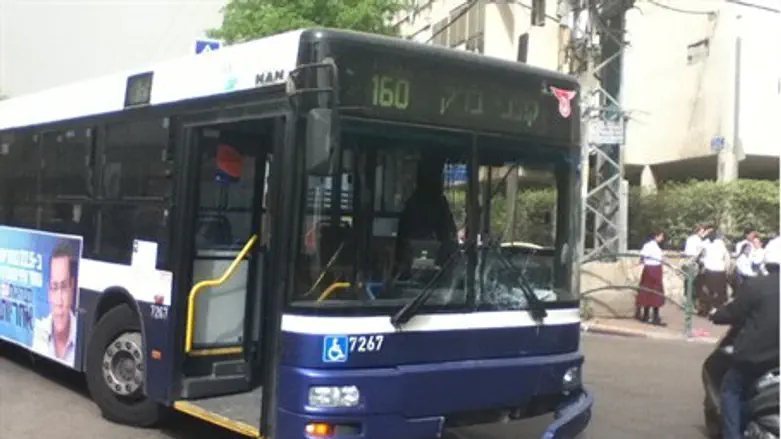 Автобус после сегодняшнего ДТП