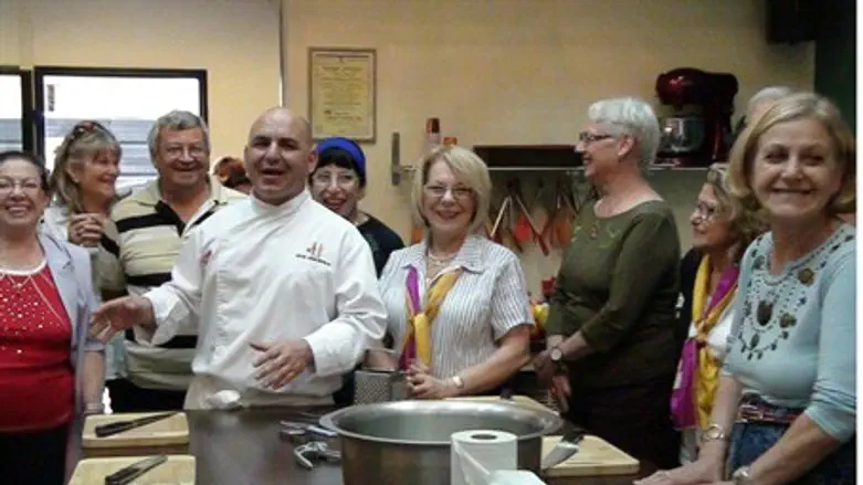 Cooking workshop for the blind