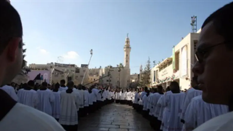 Manger Square outside Church of Nativity