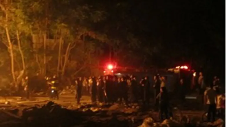 השריפה. הערב