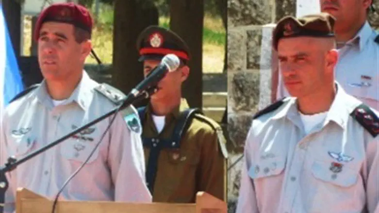 Col. Aloni (left), Col. Yarom
