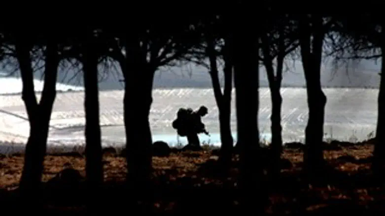 חייל צה"ל ביער