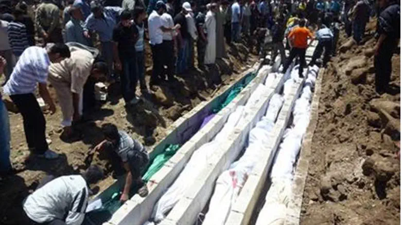 Aftermath of Houla massacre