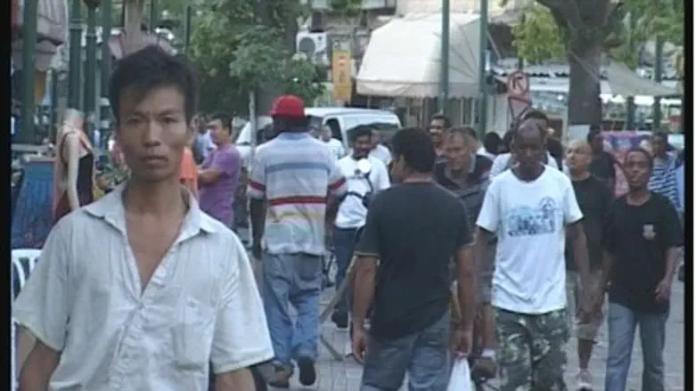 Foreign workers in Tel Aviv