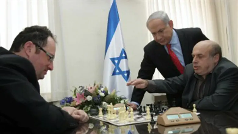 Gelfand plays Sharansky, Netanyahu (file)