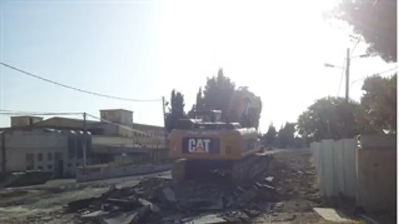 עבודות העפר בבסיס הצבאי בבית אל