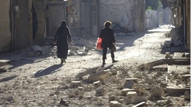 Destruction in Syria (file)