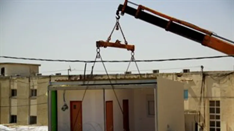 ככה זה נראה בדרך. הקראווילות בבית אל