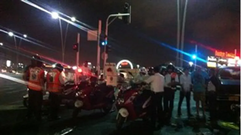 התאונה בבני ברק. הערב