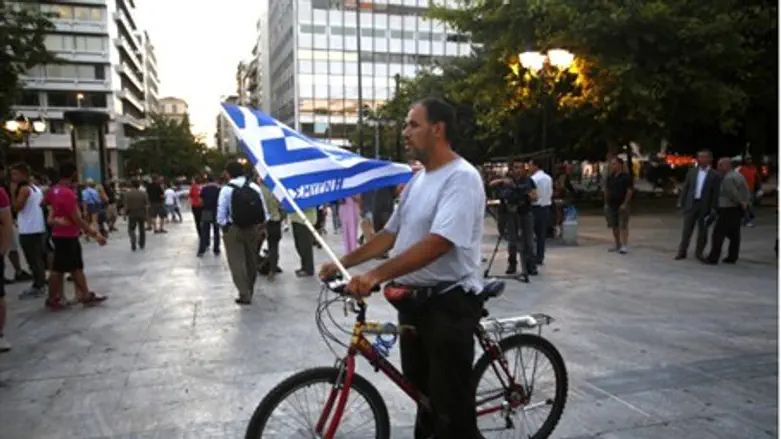Supporter of conservative New Democracy