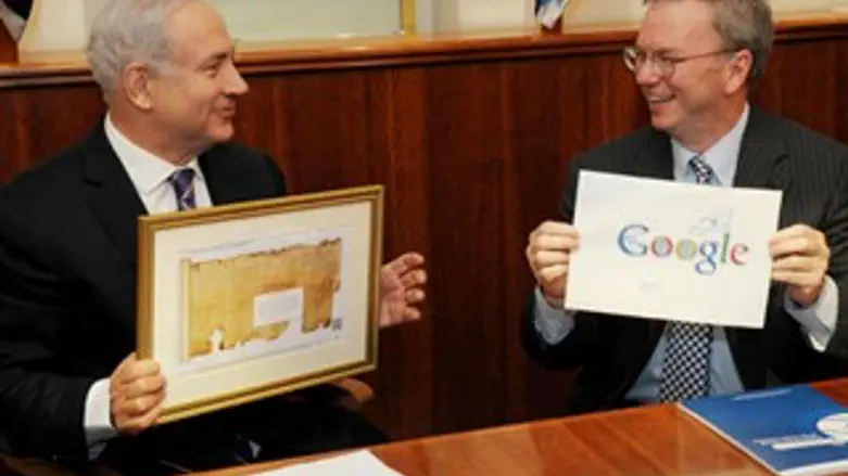 בנימין נתניהו ואריק שמידט