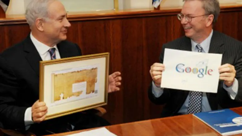 Netanyahu with Schmidt