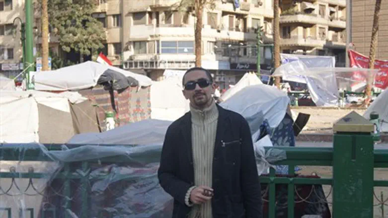 Ahmed Meligy in Tahrir Square 2011