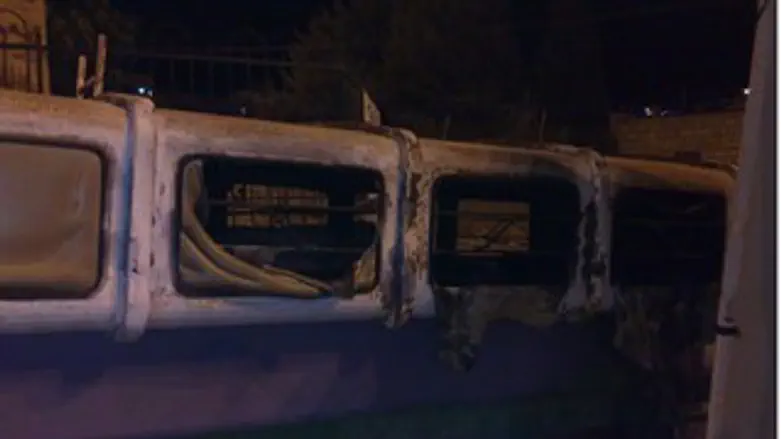 המכולה שנשרפה