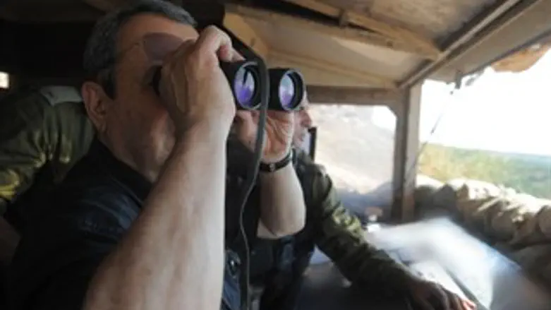 ברק צופה לעבר סוריה. הבוקר