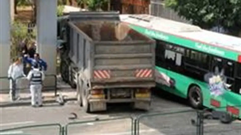 Issa Islam's truck after last year's terror a
