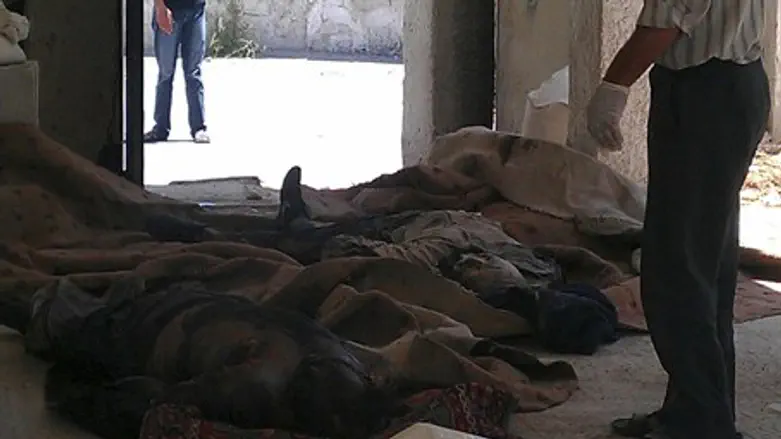 Murdered dissidents in Qabound, Syria on July