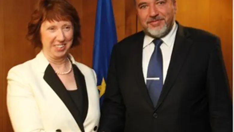 אביגדור ליברמן קארין אשטון