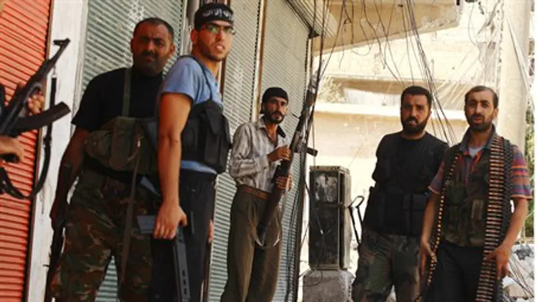 Members of the Free Syrian Army in Aleppo