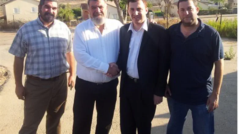 David Storobin with Mesika in Shomron