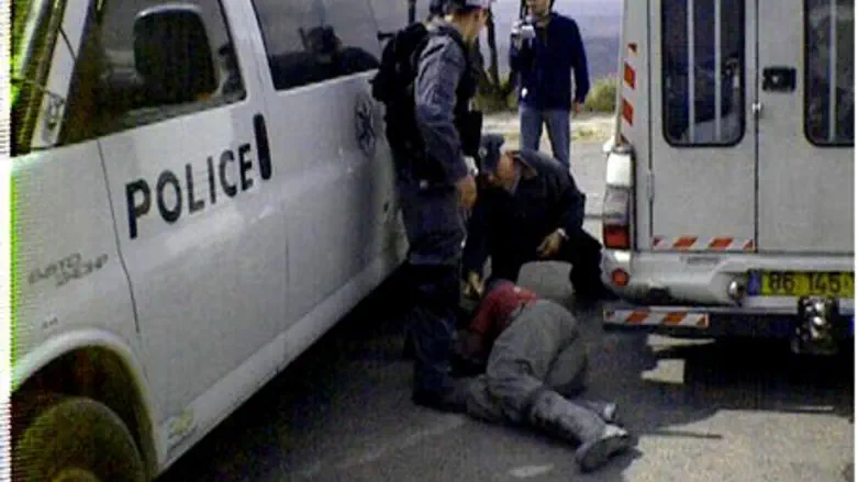 Protester teargassed in Yitzhar