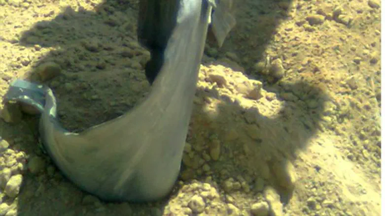 Rocket impact in southern Israel