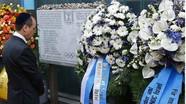 Israel's Vice Prime Minister Shalom stands in