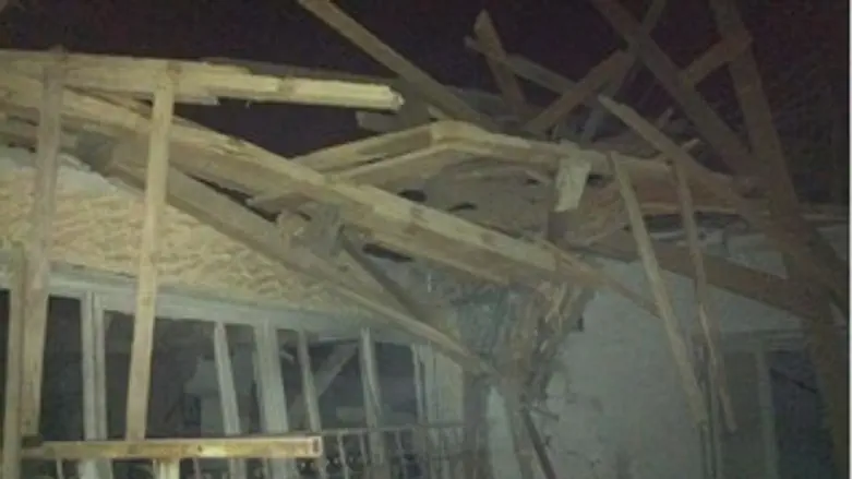 המבנה שנפגע