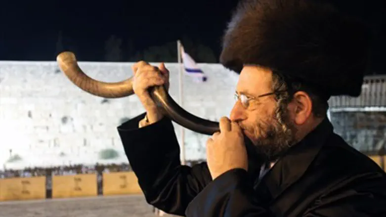 Shofar near the Kotel