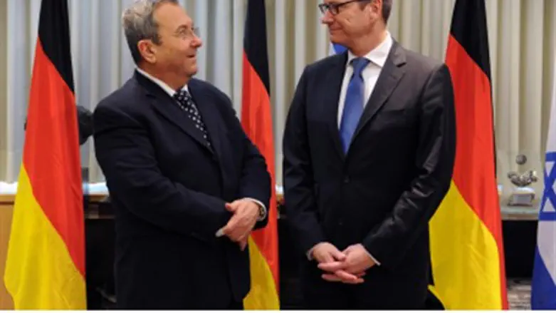 Barak with Westerwelle