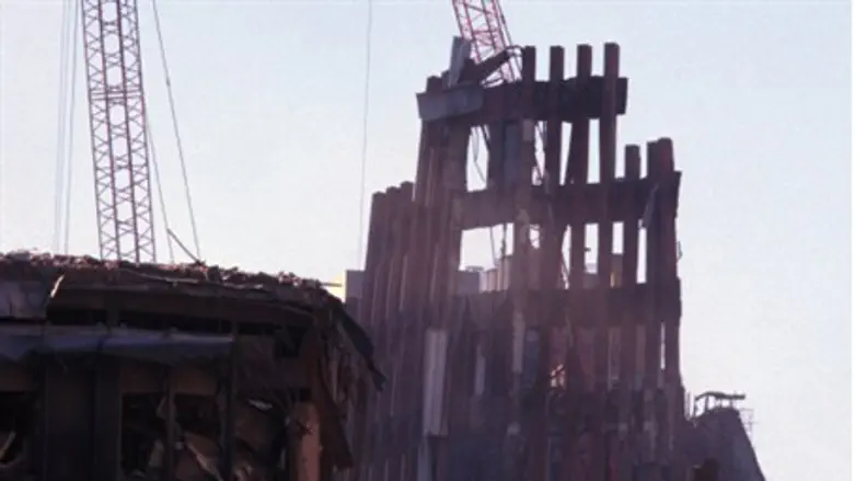 Ruins of the Twin Towers of the World Trade C