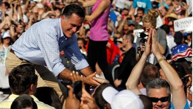 Mitt Romney in campaign