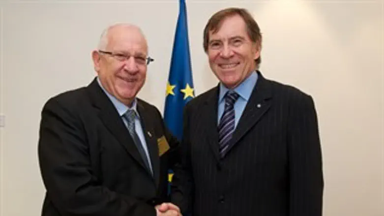 ריבלין עם נשיא ארגון ראשי הפרלמנטרים 