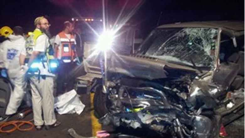 התאונה אמש בשומרון.