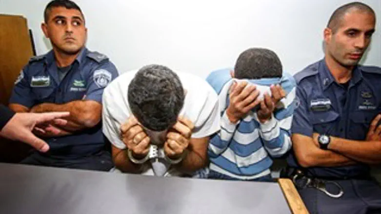 גבו דמי כופר. הנאשמים בבית המשפט