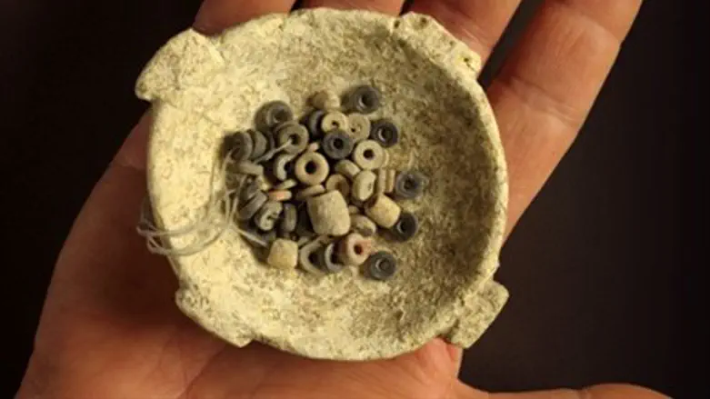 Beads found at archaeological site