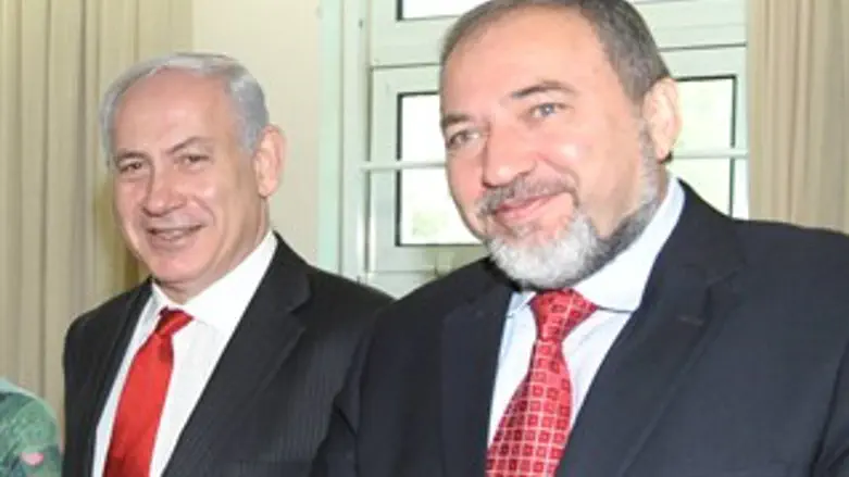 בנימין נתניהו ואביגדור ליברמן