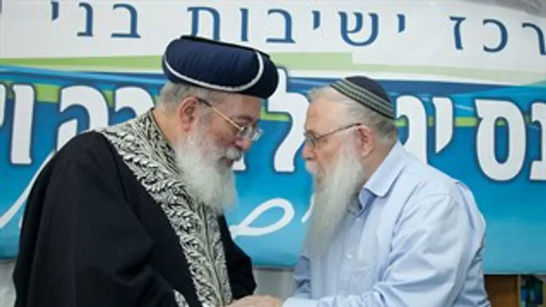 הרב שלמה עמאר והרב חיים דרוקמן