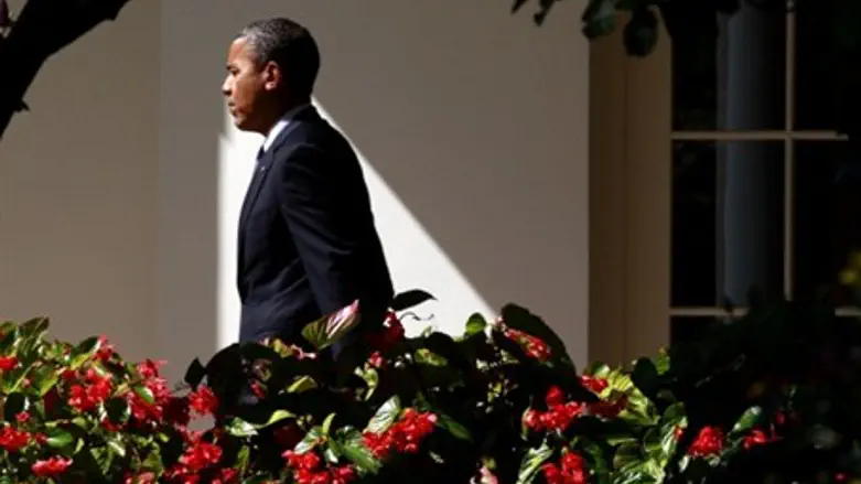 Obama near Oval Office