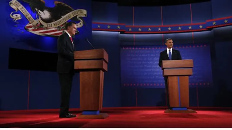 President Obama and Republican candidate Romn