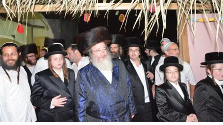 The Spinka Rebbe at Joseph's Tomb