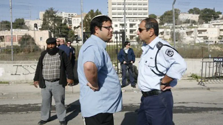 Ben-Gvir face-off with police (file)