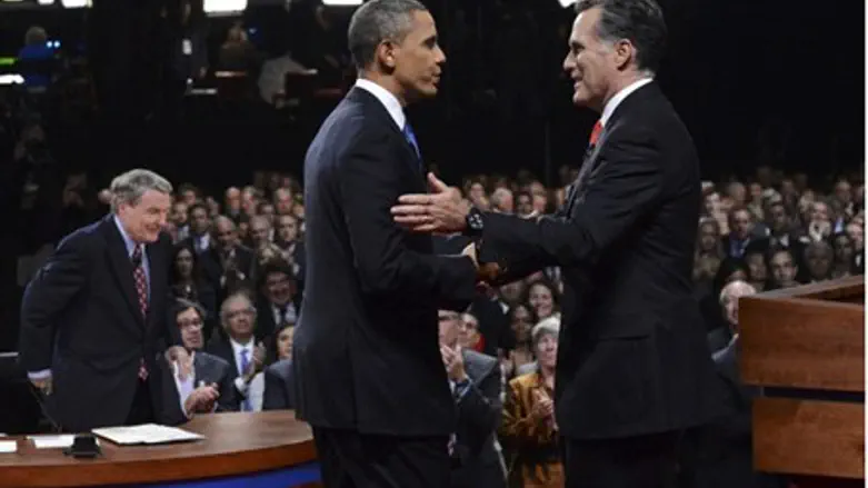 Obama and Romney