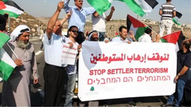 מפגינים בכביש 443